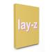 The Stupell Home Decor Lay-Z Lazy Parody Punchy Pink and Yellow Neon Typography