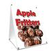 A-frame Sidewalk Apple Fritters Sign With Graphics On Each Side | 18 X 24 Print Size