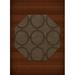 Dalyn Dover Area Rug DV14 Dv14 Mocha Circles Rings 10 x 10 Octagon