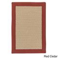 Colonial Mills Textured Border Indoor/Outdoor Braided Reversible Rug USA MADE Red Cedar 5 x 7 Border Reversible Made To Order Stain Resistant 5 x