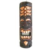 African Wall Mask Hanging Tribal Good Luck Tiki Mask God Polynesian - 20