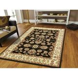 Black Traditional Rugs 5x8 Rugs for Living room 5x7 under100 Black Floral Carpet