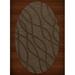 Dalyn Dover Area Rug DV10 Dv10 Mocha Swirls Waves 12 x 15 Oval