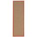 Linon Athena AT0310 Rug 2 6 x 8 Cork and Burnt Orange Runner