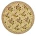 SAFAVIEH Chelsea Kameron Floral Wool Area Rug Ivory 4 x 4 Round