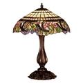 Meyda Tiffany 38516 Stained Glass / Tiffany Table Lamp From The Handel Grapevine