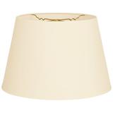 Royal Designs 14 Tapered Shallow Drum Hardback Lamp Shade Eggshell