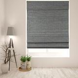 Arlo Blinds Cordless Semi-Privacy Grey-Brown Bamboo Roman Shade - Size: 24 W x 60 H