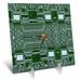 3dRose Print of Circuit Board Close Up Desk Clock 6 by 6-inch