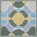 SAFAVIEH Soho Juliet Abstract Wool Area Rug Grey/Multi 6 x 6 Square