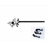 Village Wrought Iron Butterfly Curtain Rod - Extra Large