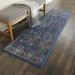 Nourison Global Vintage Moroccan Navy/Multicolor 2 x 6 Area Rug (2x6)