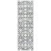 SAFAVIEH Isabella Eliza Geometric Floral Runner Rug Grey/Ivory 2 2 x 7