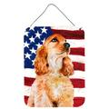 Carolines Treasures BB9706DS1216 Cocker Spaniel Patriotic Wall or Door Hanging Prints 12x16 multicolor