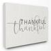 The Stupell Home Decor Collection Thankful Typography Wall Art