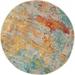 Nourison Celestial Abstract Sealife 4 x round Area Rug (4 Round)