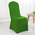 Wedding Linens Inc. (2pcs) Premium (200 GSM) Spandex Stretch Elastic Lycra Banquet Chair Covers - Emerald Green