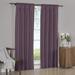 (Set of 2) Soho Faux Silk Rod Pocket Waterfall Window Curtain Panels- Purple - 42x63