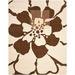 SAFAVIEH Soho Kelly Floral Wool Area Rug Beige/Brown 7 6 x 9 6