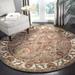 SAFAVIEH Classic Fredrick Traditional Wool Area Rug Celadon/Ivory 3 6 x 3 6 Round