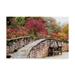 Trademark Fine Art Garden Bridge Stone Canvas Art by Incredi