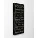 Stupell Industries Boston City Places Black Gold Textured Word Design Canvas Wall Art by Daphne Polselli