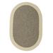 Colonial Mills 2 x 12 Fossil Gray Reversible Oval Area Throw Rug