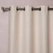 Best Home Fashion Wide Width Thermal Insulated Blackout Curtain - Antique Bronze Grommet Top - Beige - 100 W x 84 L -
