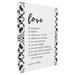 The Stupell Home Decor Collection Love Is Patient Love Is Kind Canvas Wall Art