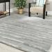 SAFAVIEH Soho Alec Striped Wool Area Rug Grey 9 6 x 13 6