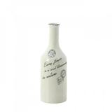 Cargo White Porcelain Stamped Vases-Small and Large