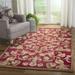 SAFAVIEH Anatolia Chloe Floral Wool Area Rug Burgundy/Sage 9 x 12