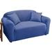 Collections Etc Jersey Stretch Slipcover Furniture Protector Blue Loveseat