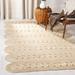 SAFAVIEH Natural Fiber Kaelee Braided Geometric Jute Area Rug Ivory 4 x 6