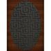 Dalyn Dover Area Rug DV13 Dv13 Ash Squares Maze 6 x 9 Oval