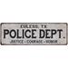EULESS TX POLICE DEPT. Home Decor Metal Sign Gift 6x18 206180012688