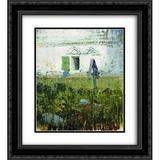 Isaac Levitan 2x Matted 20x22 Black Ornate Framed Art Print By the wall of church