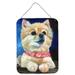 Carolines Treasures 7392DS1216 Fancy Bandana Pomeranian Puppy Wall or Door Hanging Prints 12x16 multicolor