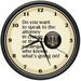 SignMission CL-Paralegal 10 in. dia. Paralegal Wall Clock