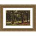 Ivan Shishkin 2x Matted 24x20 Gold Ornate Framed Art Print Oaks of Peter the Great in Sestroretsk