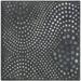 SAFAVIEH Soho Andrew Polka Dots Wool Area Rug Dark Grey 8 x 8 Square