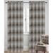 Urbanest Metro Jacquard Damask Semi-Sheer Rod Pocket Curtain Panels (Set of 2)