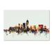 Trademark Fine Art Indianapolis Indiana Skyline Canvas Art by Michael Tompsett