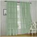 Elegant ComfortÂ® 2 Piece Solid SHEER PANEL with ROD POCKET - Window Curtain 60-inch width X 84-inch Length - Sage