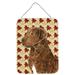 Chesapeake Bay Retriever Fall Leaves Portrait Wall or Door Hanging Prints