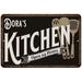 Dora s Kitchen Sign Metal Wall 16 x 24 Matte Finish Metal 116240019252