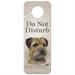 Border Terrier Dog Breed Plastic Door Knob Hanger Sign