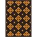 Joy Carpets 1770C-02 Any Day Matinee Tivoli Rectangle Theater Area Rugs 02 Brown - 5 ft. 4 in. x 7 ft. 8 in.