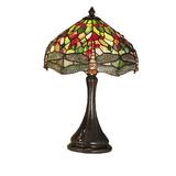 Meyda Tiffany 28460 Tiffany Hanginghead Dragonfly - 1 Light Accent Lamp Mahogany Bronze Finish with Ruby/Coral/Amber/Green/Chocolate Glass