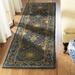 SAFAVIEH Antiquity Clarisse Traditional Floral Wool Runner Rug Blue 2 3 x 8